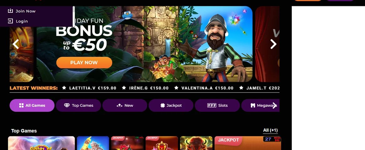 Richiedi bonus GratoWin Casino